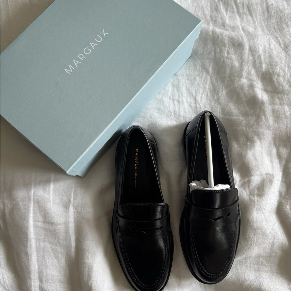 Margaux Black Loafers - Picture 1 of 7